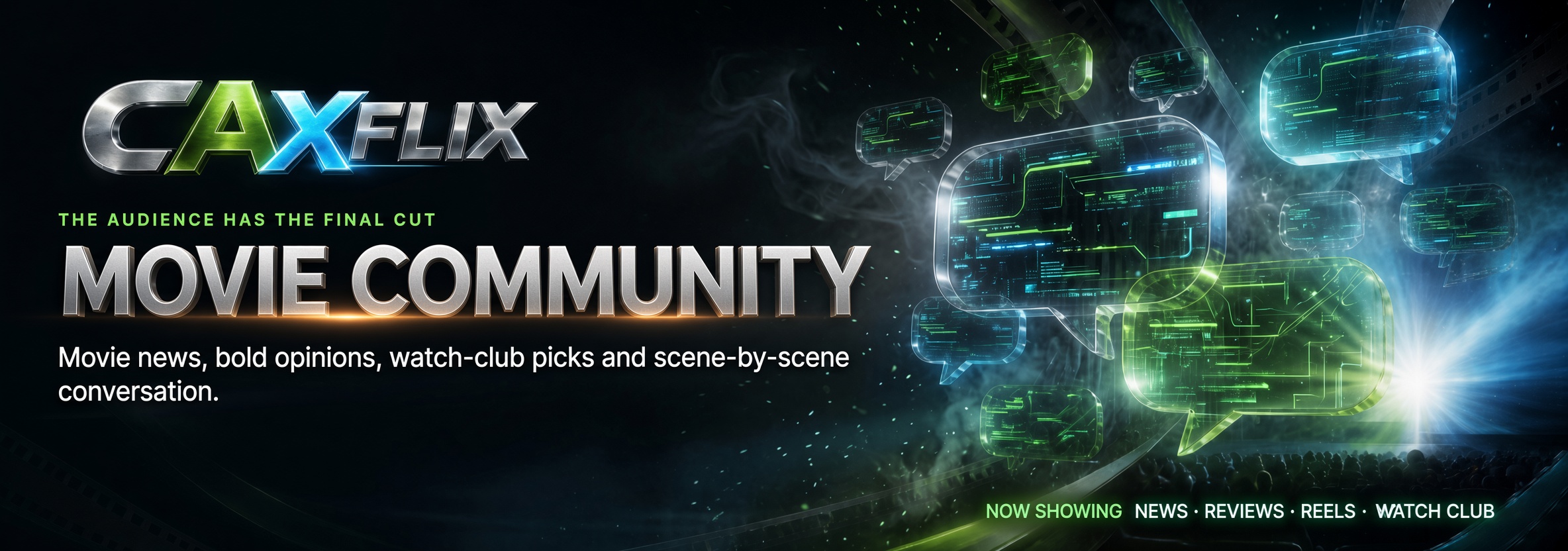 CAXFlix Movie Community — the audience has the final cut